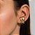 Brincos ear hook com duas linhas lisas - Imagem 2