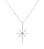 Colar com pingente de estrela 8 pontas cravejada com zircônias cristal - Imagem 1
