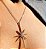 Colar com pingente de estrela 8 pontas cravejada com zircônias cristal - Imagem 3