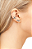 Brincos ear cuff com zircônias citrino e piercing - Imagem 2