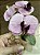 Arranjo de Orquídea Silicone Lilás com Roxo - Imagem 4