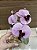 Arranjo de Orquídea Silicone Lilás com Roxo - Imagem 2