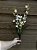 Buquê de Orquídea Chuva de Ouro Branca Silicone com Folhas - Imagem 1