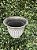Vaso Polipropileno Branco Trabalhado Pequeno - Imagem 2