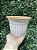 Vaso Polipropileno Branco Trabalhado Pequeno - Imagem 2