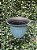 Vaso Polipropileno Azul Trabalhado Pequeno - Imagem 2