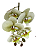 Galho de Orquídea Verde Silicone P 70 cm - Imagem 1