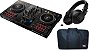 KIT DJ Controlador Pioneer DDJ 400 + Fone Pioneer HDJ X5 Preto + BAG Mochila Para Transporte - Imagem 1