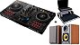 KIT DJ Controlador Pioneer DDJ 400 + Caixas Edifier R1000T4 Madeira + Case Para Transporte - Imagem 1