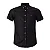 Camisa Ralph Lauren Masculina Custom fit Oxford Manga Curta Cor Preta - Imagem 1