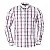 Camisa Ralph Lauren Masculina Algodão Xadrez Cor Branca Vermelha - Imagem 1