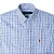 Camisa Ralph Lauren Masculina Custom Fit Xadrez Azul claro - Imagem 1