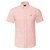 Camisa Ralph Lauren Manga Curta Fine Stripe Oxford Manga Curta Cor Rosa Claro - Imagem 1