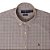 Camisa Ralph Lauren Masculina Manga Curta Fine Stripe Oxford Xadrez Cor CINZA - Imagem 2