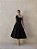 Vestido Midi Preto com Laço Lisboa - Imagem 1