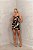 Vestido Curto Preto Estampado - Imagem 1