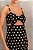 Vestido Curto Preto Poa - Imagem 2
