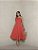 Vestido Midi Vermelho com Laço Lisboa - Imagem 1