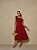Vestido Midi Marsala com Laço Lisboa - Imagem 1