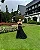 Vestido Longo Preto com Amarração Monterrey - Imagem 1