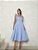 Vestido Midi Azul com Laço Lisboa - Imagem 1
