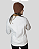Blusa fleece Bee warm - Feminina Branca com marrom - Imagem 4