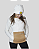 Blusa fleece Bee warm - Feminina Branca com marrom - Imagem 6
