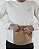 Blusa fleece Bee warm -  Masculina Branca com marrom - Imagem 2