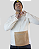 Blusa fleece Bee warm -  Masculina Branca com marrom - Imagem 3
