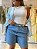 BERMUDA JEANS ALFAIATARIA - Imagem 2