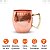 Caneca De Cobre Puro Moscow Mule Martelada 500 ML - Imagem 2