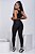 Conjunto Poliéster Feminino Detalhe Dry Fit - Preto - Imagem 5