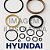 31Y1-15230 - Kit de Vedação do Cilindro Hyundai - R200W7, R210LC7, R210LC7H, R210NLC7 - Imagem 1