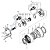 7117-30180 - Luva - EC140, EC140B, EC140C, EC140D, EC140E, EC150, EC160B, EC160C, EC160D, EC160E, EC170D, EC180B, EC180C, EC180D, EC180E, EC200B, EC210, EC210B, EC210C, EC220D, EC220E, FC2121C - Imagem 3