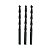 Kit Com Três Brocas 4mm Aço Para Parafusadeira Philco PPF02M - Imagem 1