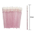 50 Pincel Aplicador Descartável Batom Gloss Limpeza Cílios (rosa transparente com gliter ou rosa normal) - Imagem 3