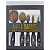 KIT 5 PINCÉIS MAGIC MAKE PROFESSIONAL MAKEUP - PRETO - Imagem 3