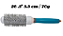 Escova redonda profissional para secagem, Nano Thermal Ceramic Ionic azul cerdas de javali - Imagem 4