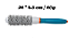 Escova redonda profissional para secagem, Nano Thermal Ceramic Ionic azul cerdas de javali - Imagem 5