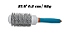 Escova redonda profissional para secagem, Nano Thermal Ceramic Ionic azul cerdas de javali - Imagem 6