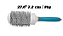 Escova redonda profissional para secagem, Nano Thermal Ceramic Ionic azul cerdas de javali - Imagem 7