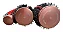 Kit 4 Escovas Profissionais Vazadas Térmicas em Metal Rose (N°25;n°32;N°43;N°53) - Imagem 5