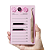 Placa de acrílico organizadora de cílios Rosa - Plaquinha com suporte para batoque e pinça - Imagem 1