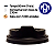 Caixa Tampa Preta Para Cafe Copos 270 Ml 80mm - 20 x 50 (1000un. p/cx) - Imagem 1