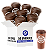 Kit 50 Copos Eco Com Tampa Personalizado Com Logo 400ml - Escolha a Cor - Imagem 2