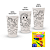 Kit Copos Eco para Pintar Unicórnio – Copos + Caixinha com 12 Gizes - Imagem 1