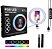 Ring light rgb led 26 cm 12" poleg+tripe 2,10 cm - Imagem 2