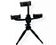 Suporte de celular de mesa triplo live multi clip para celular - Imagem 2