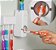 Suporte de escova  e creme dental multi-function automatico com led esterilazor - Imagem 1