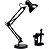 Luminaria de mesa flexivel articulada ferro preta - Imagem 2